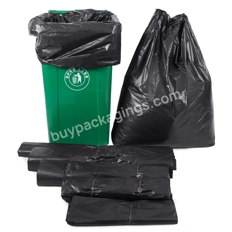 Thick Plastic Trash Bag Garbage On Roll 80*100cm Po/pe Disposable Garbage Bag For Construction - Buy Trash Bag,Thick Plastic Bag Garbage,Garbage Bag For Construction.