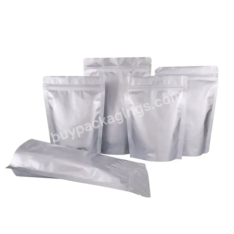 Thickened Aluminum Foil Self-supporting Self-sealing Wholesale Custom Food Sealed Moisture-proof Bag - Buy Aluminum Foil Self-supporting Bags That Can Be Shipped Quickly By Chinese Merchants,Resealable Zipper Bag,Aluminum Foil Self-standing Zipper Ba
