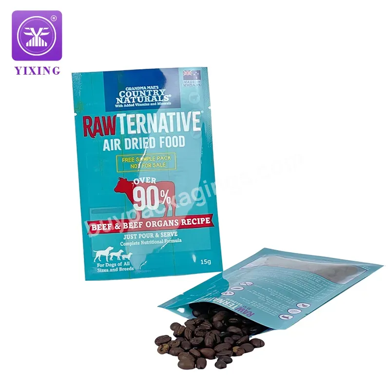 Three Sides Sealing Customized Design Pet Dry Food Transparent Window Pouch Sample Sack Plastic Bag - Buy Pouch Sample Sack Plastic Bag,Heat Seal Pouch Plastic Bag,Transperant Window Packaging Plastic Bag.