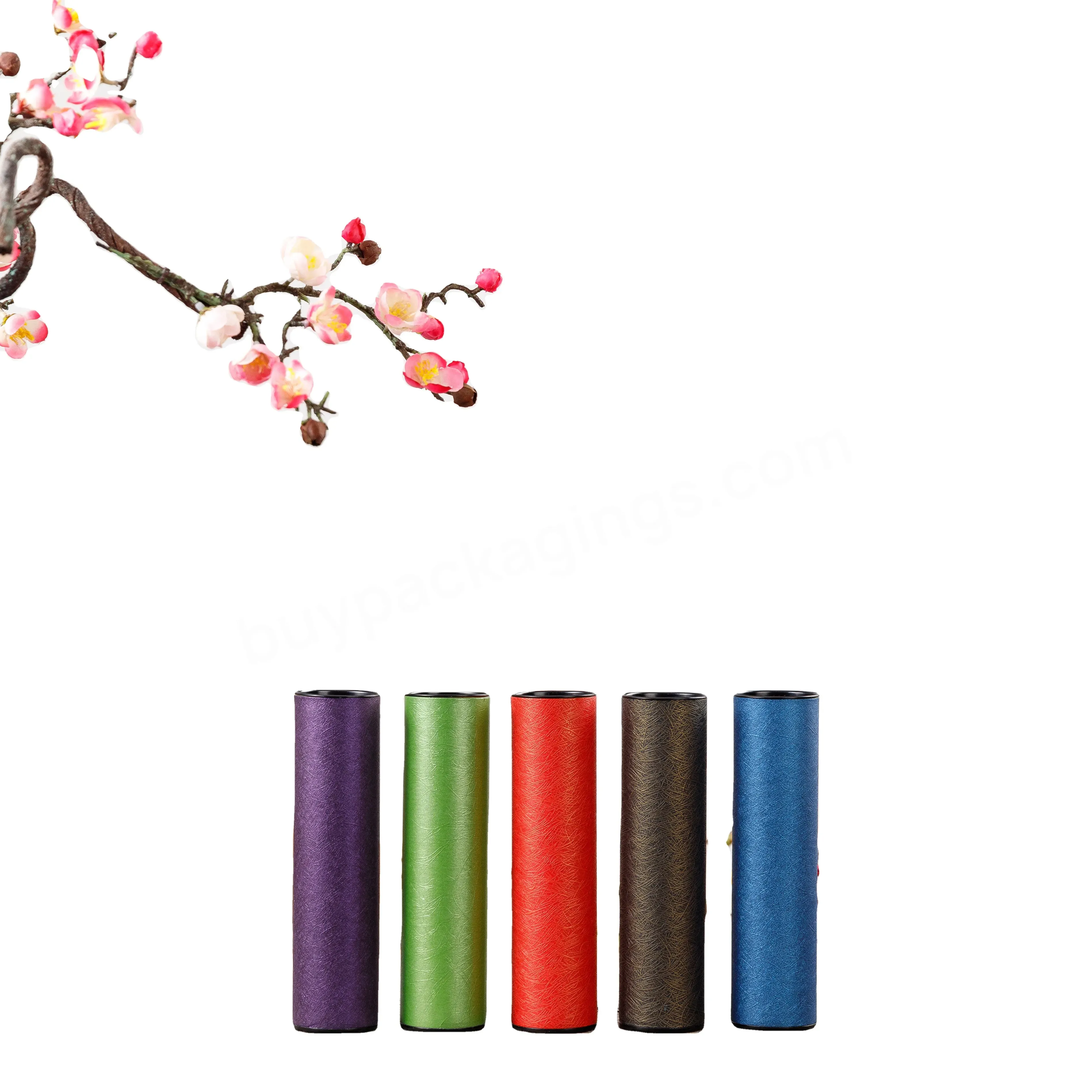 Tianyi Packing Custom Hot Stamping Cylinder Cardboard Tea Box Packaging Empty Cosmetic Crepe High Quality Colorful Paper Tube - Buy Custom Hot Stamping,Box Packaging Empty Cosmetic,Colorful Paper Tube.