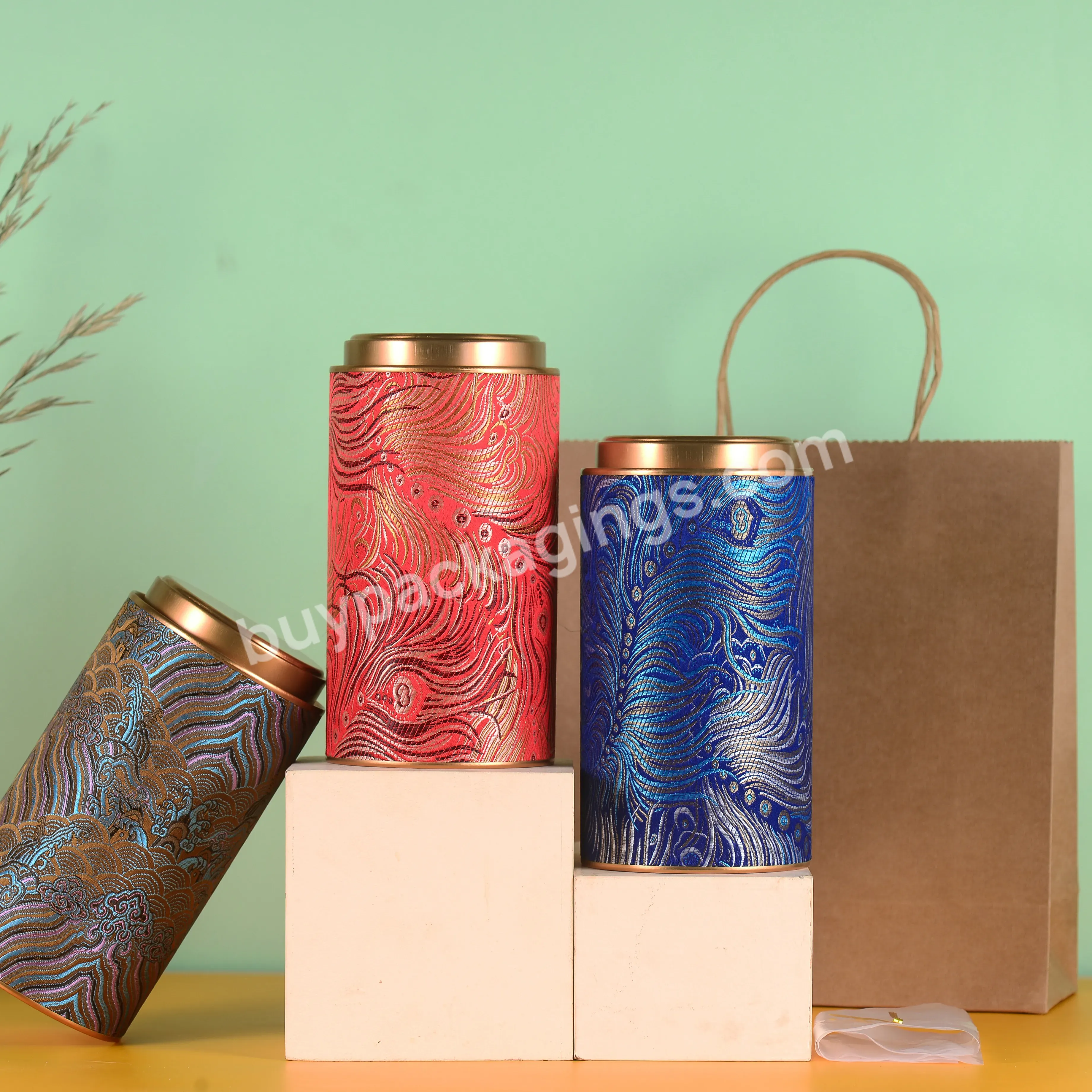 Tianyi Packing Factory Wholesale Candle Cosmetic Kraft Paper Cosmetic Cylindrical Tube Cardboard Tube Chinese Style Tea Canister - Buy Chinese Style Tea Canister,Cylindrical Tubes Cardboard Tube,Factory Wholesale Candle Cosmetic Kraft Paper.