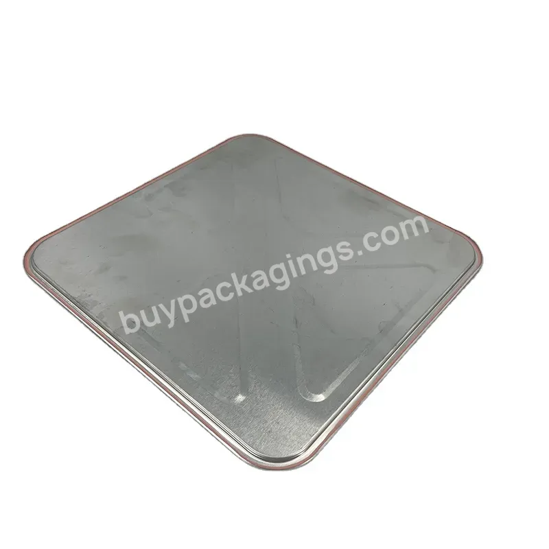 Tinplate Food Safe Square Metal Tin Can Bottom Lid End Cover Lid - Buy Tinplate Food Safe Square Metal Tin Can Bottom,Tin Can Components,Bottom Lid End Cover Lid.