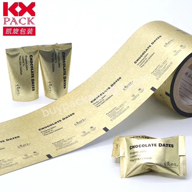 Top Quality Laminated Film Customized Food Plastic Film Roll Candy Potato Chips Packaging Film Roll For Candy Packaging