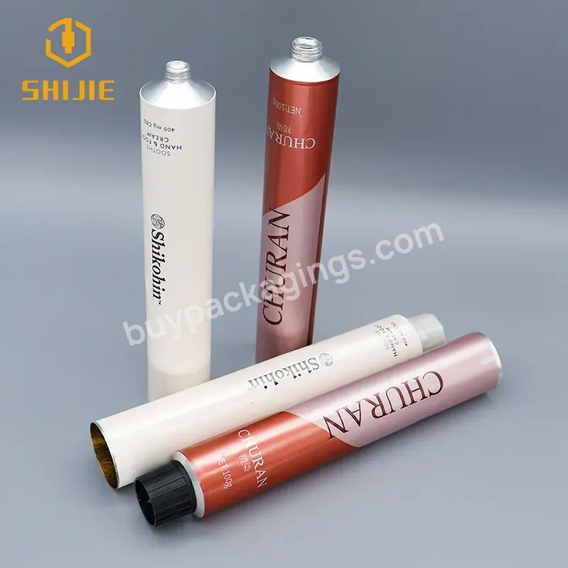Top Quality Soft Aluminum Collapsible Tubes For Hair Coloring Hand Bb Cream Dyes Cosmetic With Octagonal Plastic Cap