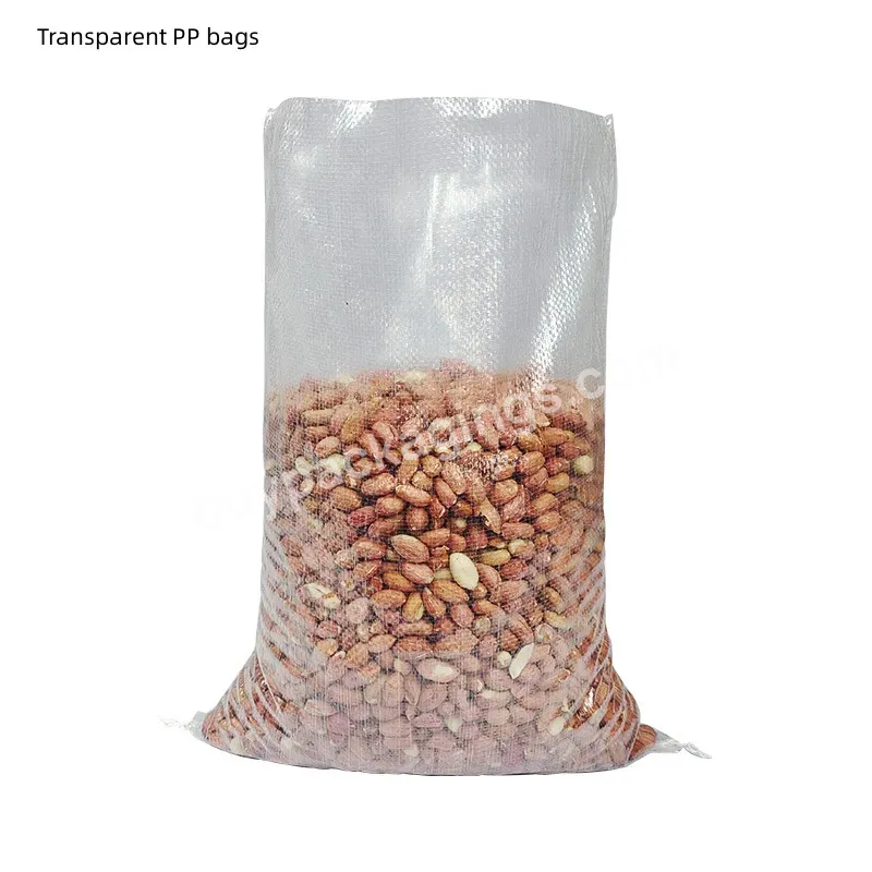Top Sale Guaranteed High Quality Transparent Plastic Pp Woven Bag For Crops Plastic Pp Woven Bag For Peanut Packing - Buy Pp Woven Bag For Peanut Packing,Transparent Plastic Pp Woven Bag,Pp Woven Bag For Crops.