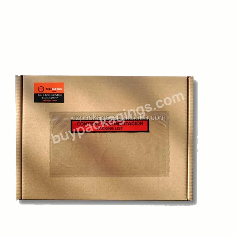 Transparent A4 Size Plastic Packing List Awb Pockets For Packaging - Buy Plastic Packing List Awb Pockets,Transparent Plastic Packing List Awb Enevlope,Transparent Packing List Pockets.
