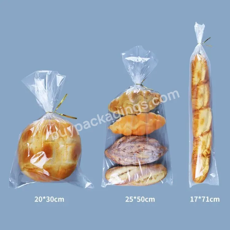 Transparent Baguette Bread Cellophane Plastic Bag Micro Perforate Bread Bag With Customized Size - Buy Baguette Bread Bag,Micro Perforate Bag,Cellophane Bags.