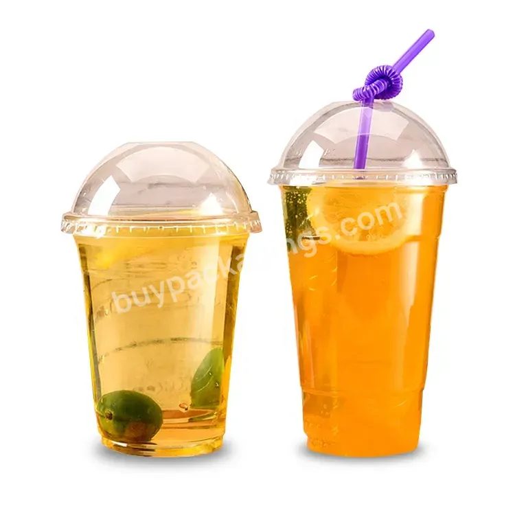 Transparent Custom 500 Ml 12 Oz 16 Oz Eco-friendly Compostable Biodegradable Pla Cold Cups