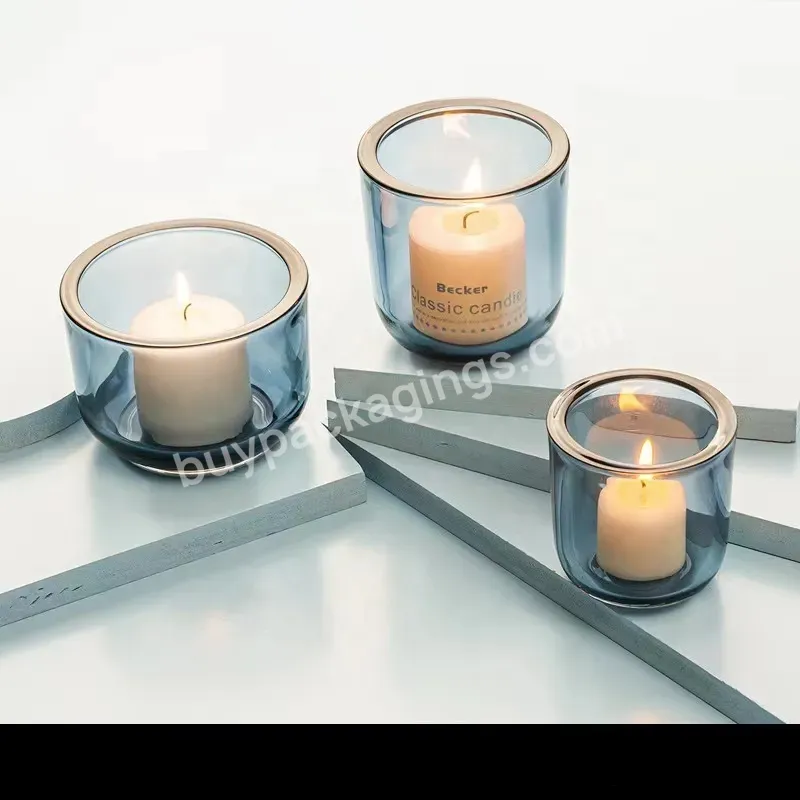 Transparent Empty Round Glass Home Candle Jars Luxury Holders Lanterns And Candle Jars - Buy Candle Jars,Holders Lanterns And Candle Jars,Candle Jars Luxury.