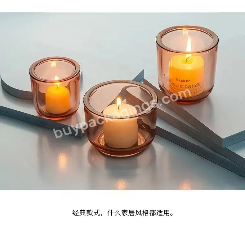 Transparent Empty Round Glass Home Candle Jars Luxury Holders Lanterns And Candle Jars - Buy Candle Jars,Holders Lanterns And Candle Jars,Candle Jars Luxury.