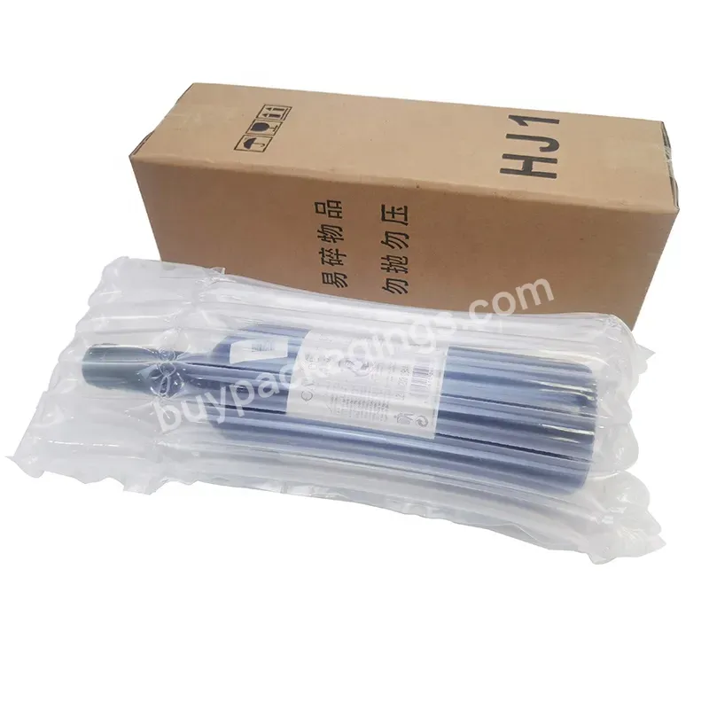 Transparent Inflatable Packaging Air Column Bag For Wine Bottle Cushion Wrap Wine Bottle Protector Air Column Wrap - Buy Wine Bottle Air Column Bags,Inflatable Air Column Tube,Wine Bottle Protector.