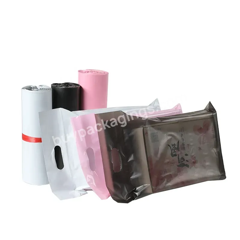 Transparent Light Pink Ship Mailer Shipping Clothing Custom Packaging Bags With Handle - Buy Clothing Packaging Bags,Ship Mailer Bag,Custom Packaging.