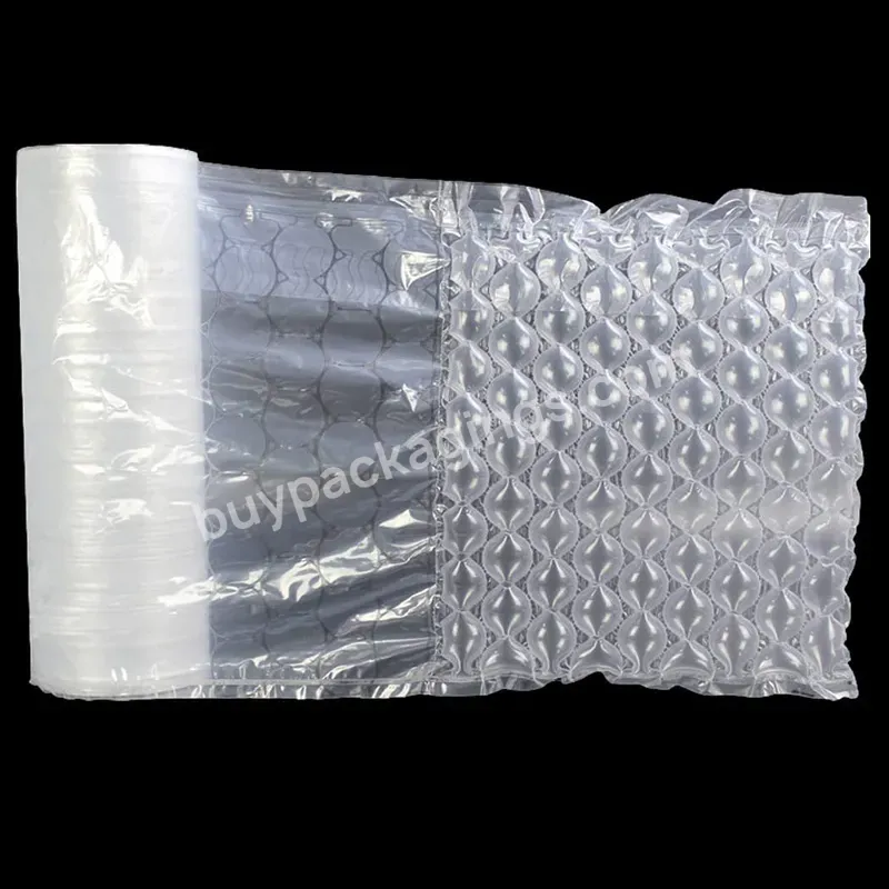 Transparent Packaging Bag Air Column Packaging Roll Bubble Bag Air Cushion Film - Buy Anti-drop Shock Hdpe Cushion Film,Air Cushion Bubble Film,Air Bubble Roll Cushion Packaging Film.