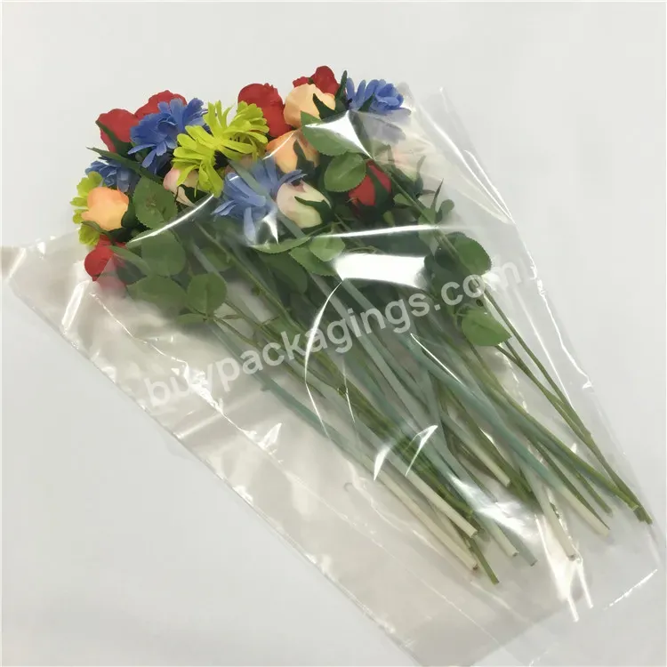 Transparent Plastic Flower Bag Bouquet Wrapping Bag With High Quality - Buy Bouquet Wrapping Bag,Plastic Bag,Plastic Flower Bag.