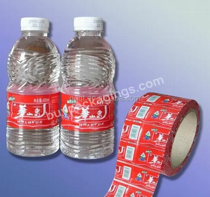Transparent Plastic Mineral Water Shrink Wrap Bottle Label - Buy Plastic Water Bottle Label,Bottled Water Label,Mineral Water Bottle Printing Label.