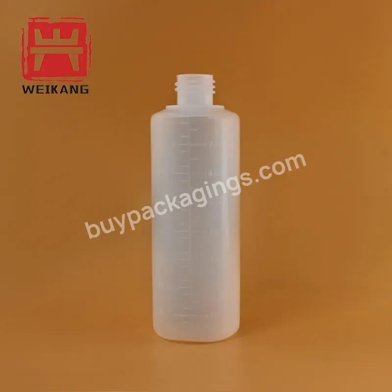 Transparent White 8oz Hot Sale Squeeze Bottle With Graduated Household Ldpe Soft Liquid Squeeze Bottle