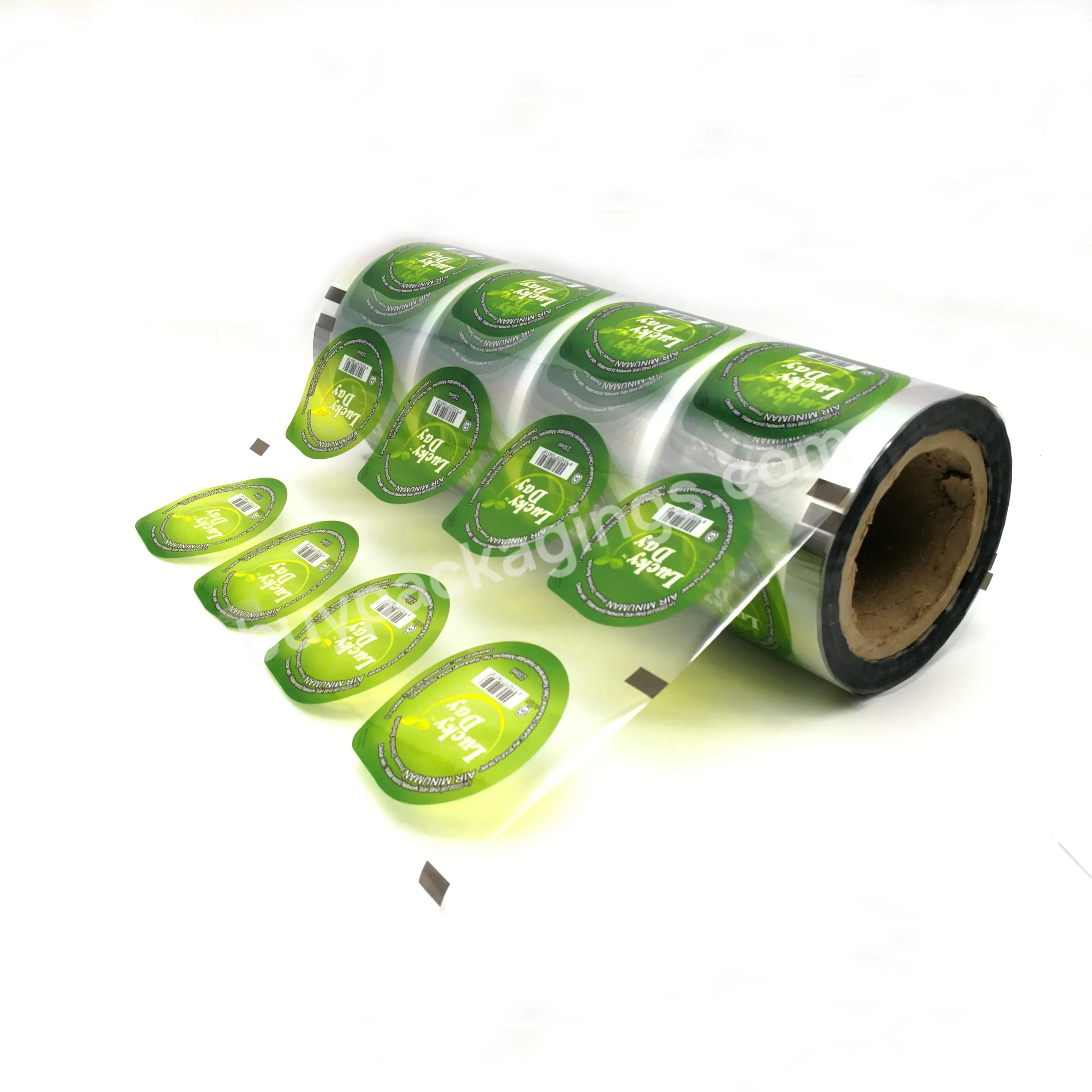 Transparent Wrapping Paper Roll Food Plastic Film For Food Packaging - Buy Food Packaging Bag Film,Plastic Printed Laminated Packing Film Roll For Sauce,Snack Packaging Bag Heat Sealed Roll Films.