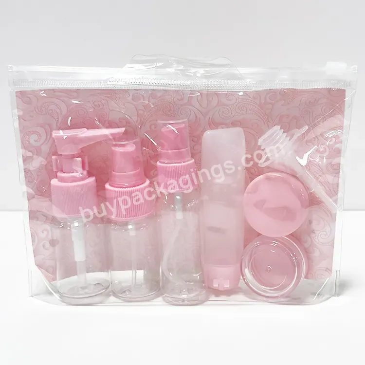 Travel Accessories Bottles Kit Leakproof Squeeze Cosmetic Travel Size Toiletries Tube Set
