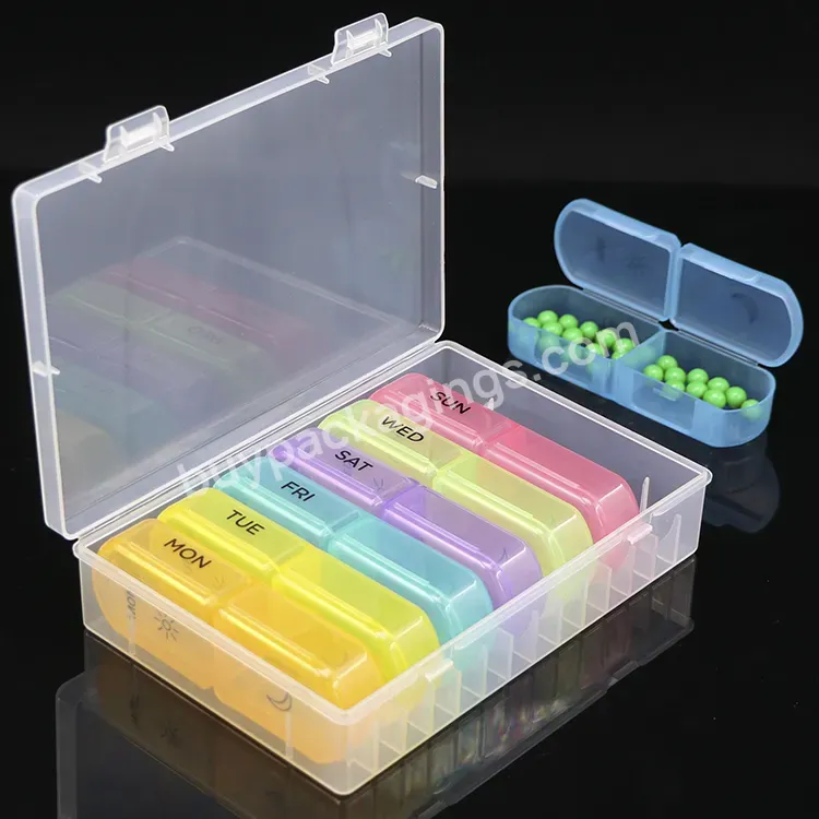 Travel Portable Pill Storage Cases 3-compartment Medicine Pill Box Case Mini Medicine Box Plastic Pill Box Vitamin Organizer