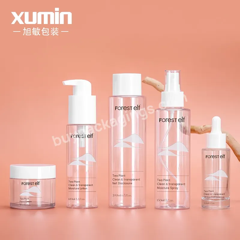 Travel Size Clear Plastic Spray Bottles 150ml Plastic Spray Bottle Empty Set 30ml Serum Care Bottle Plastic With Cap 200ml - Buy Plastic Spray Bottle Emply Set,150ml Plastic Lotion Pump Bottle,Plastic Bottle With Cap 150ml.