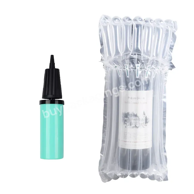 Travel Transportation Air Column Cushion Inflatable Glass Bottle Protection Bags For Wine - Buy Wine Bags For Wine Bottles,Packaging Bags For Bottles,Inflatable Bags For Wine Bottles.