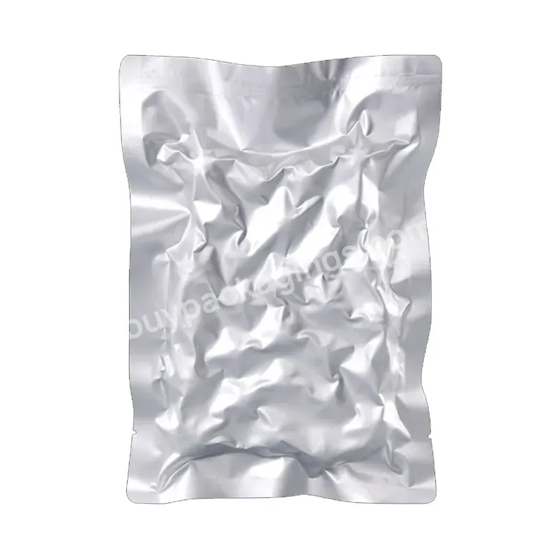 Ultra Thick Heat Sealed High-quality Aluminum Foil Vacuum Food Bag Laminated Polyester Film Bag - Buy Silver Three-sided Sealed Aluminum Bag,Aluminum Foil Bags For Tea And Nut Food,Vacuum Plastic Packaging Bags For Turkey/italian Sausage.