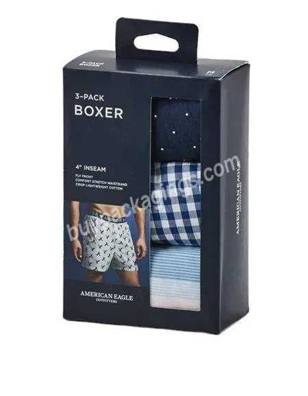 Underwear Box Custom Clothing Garment Underwear With Hang Tag Paper Packaging Box Underwear Box - Buy Underwear Box,Hang Tab Underwear Box,Underwear Packaging Box.