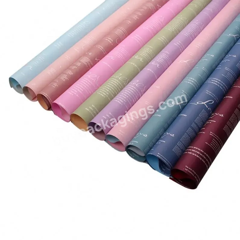 Unique Design Waterproof Flower Gift Wrapping Paper Wholesale High Quality Bouquet - Buy Flower Wrapping Paper,Wrapping Paper,Waterproof Floral Wrapping Paper.