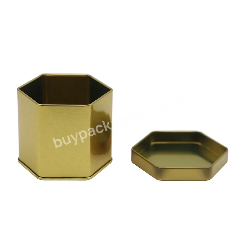 Various Sizes Empty Hexagon Tin Box With Lid Metal Packaging For Tobacco,Chocolate,Candy,Food,76*61mm - Buy Recipe Tin Box,Hexagon Shape Empty Chocolate Tin Box,Hexagon Shape Tea Box Biscuit Tin Box.