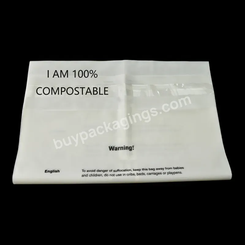 Vasos Compostable Mailer Bag Print Logo Customization With Self Adhesive Tag Biodegradable Bolsas Plastic Bags