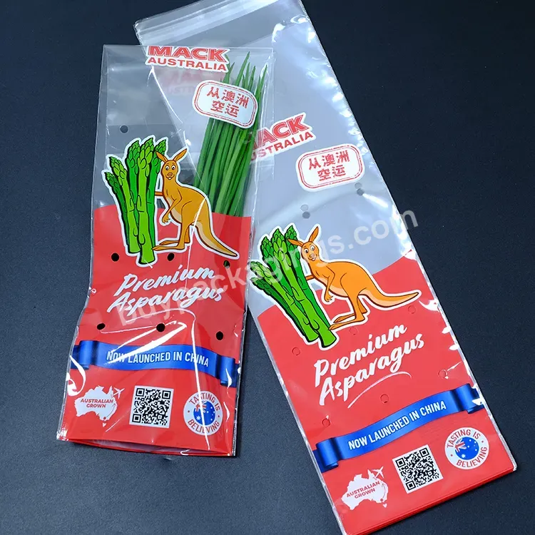 Vegetable Packaging Bag Customized Print Self-adhesive Cpp Bag With Punch Holes Cellophane Bag - Buy Vegetable Packaging Bags,Cellophane Plastic Bag,Self Adhesive Bag.
