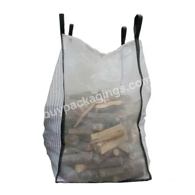 Ventilate Pp Wood Big Sacks 1000kg 1 Ton Fibc Firewood Jumbo Bag - Buy Firewood Jumbo Bag,Jumbo Bag Firewood,Fibc Firewood Bag.