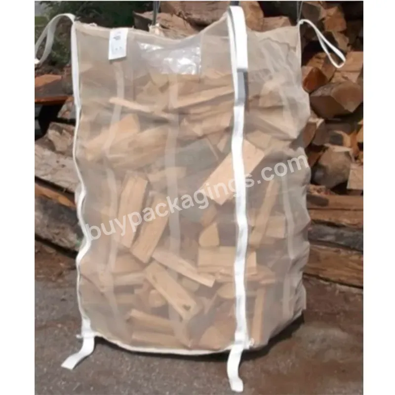 Ventilated Pp Fibc Big Bag Mesh Bag For Packing Firewood - Buy Ventilated Pp Fibc Big Bag,Mesh Bag,For Packing Firewood.