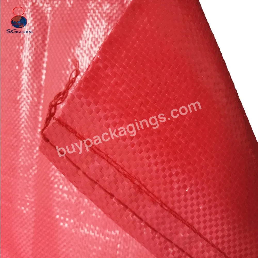 Virgin Pp 25kg 50kg Polypropylene Woven Plastic Red Sack Bag For Potato Feed - Buy Hdpe Woven Sacks Bags,Plastic Bag For Rice 50kg,Polypropylene Sack.