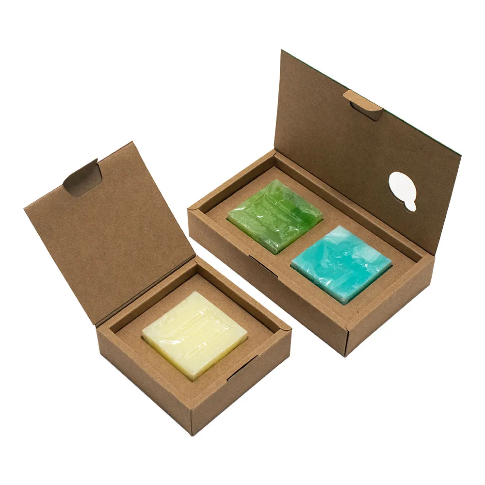 Virgin Pulp Paper Printed Logo Biodegradable Packaging Custom Soap Boxes Cosmetic Skin Care Packaging Casual Art Paper Folders