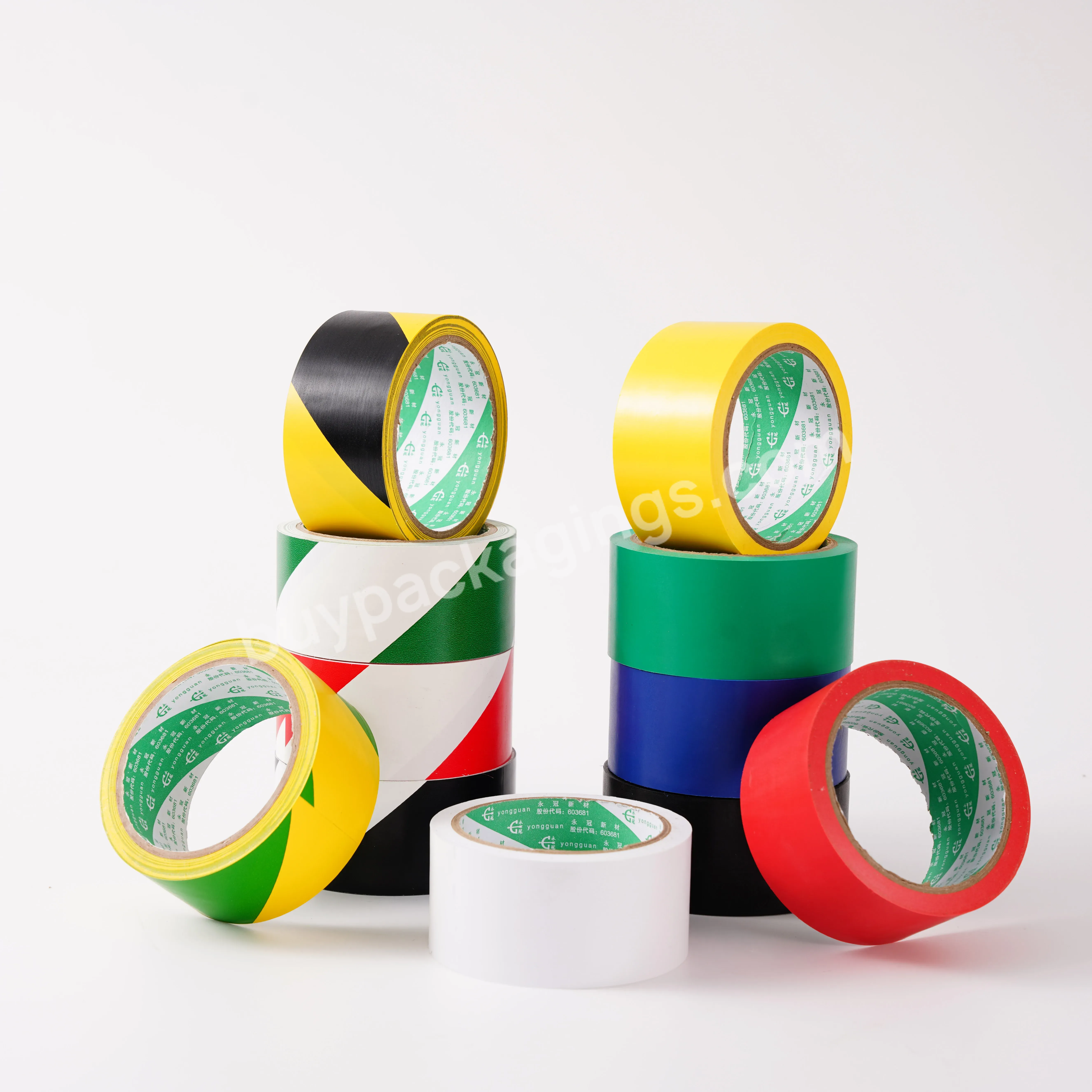 Warning Tape Are Pasted With Waterproof And Wear-resistant Floor Tape Of Workshop