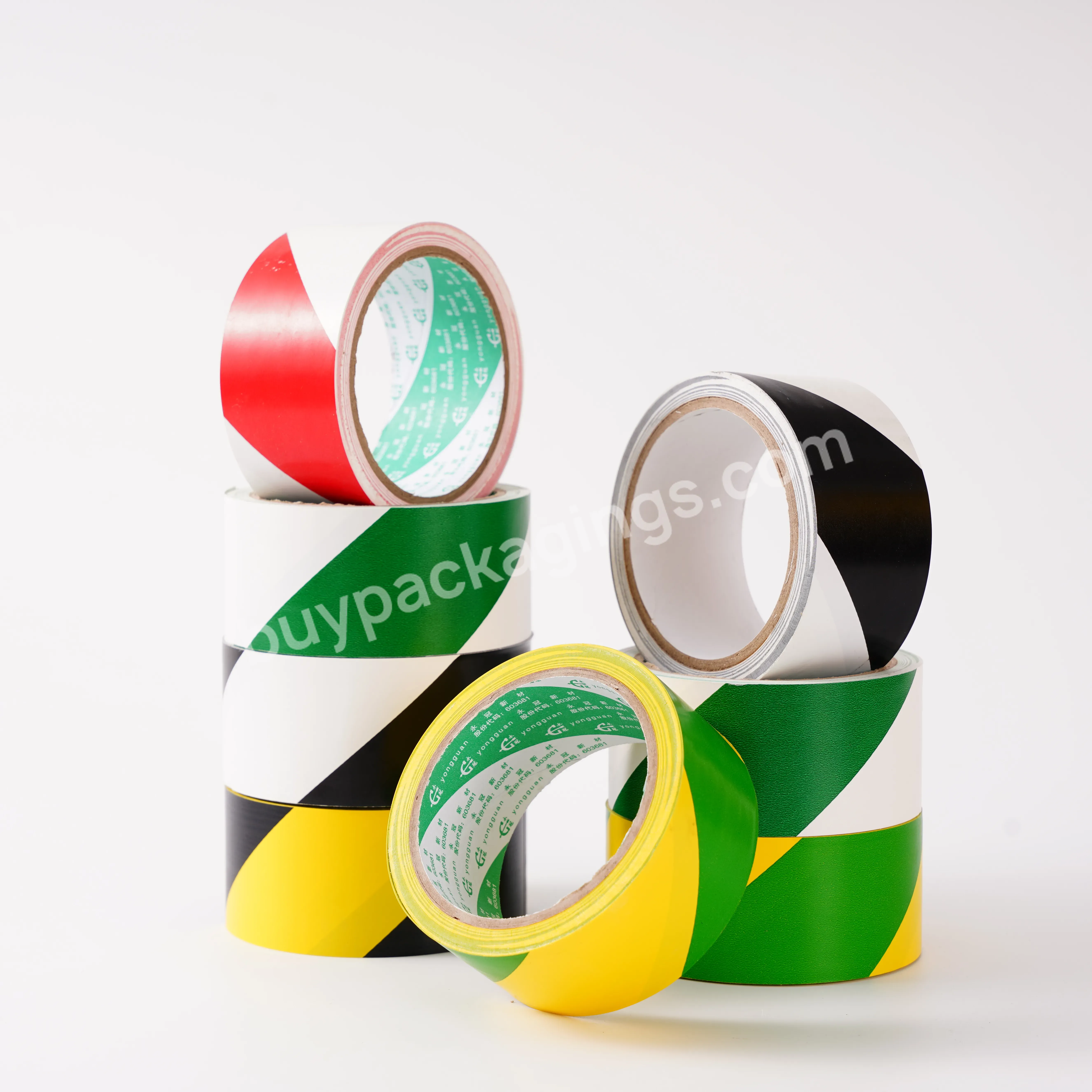 Warning Tape Multi-color Pvc Self-adhesive For Workshop Floor Color Identificatio - Buy Security Construction Tape,Pe Materials Floor Marking Tape Warning Film,Floor Marking Tape Warning Film For Warnings.