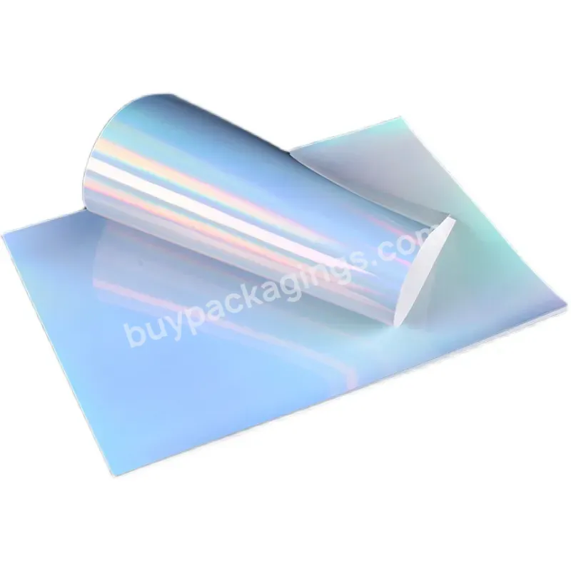 Waterproof Sticker Paper Adhesive Waterproof Vinyl Holographic Rainbow Vinyl Sticker Paper Holo Paper - Buy Holo Paper,Adhesive Waterproof Vinyl,Waterproof Sticker Paper.