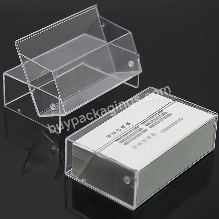Weisheng Hight Quality Plastic Gpps Clear Case Phone Sim Card Holder Name Card Box Credit Cards Storage Case