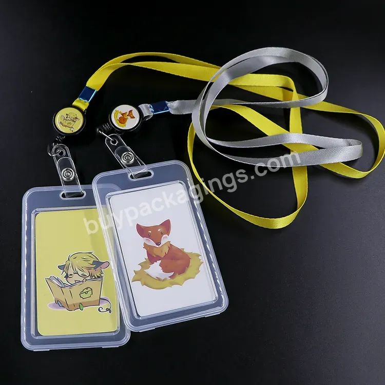 Weisheng Wholesale Factory Custom Plastic Pp Clear Factory Name Card Case Card Holders Photocard Holder