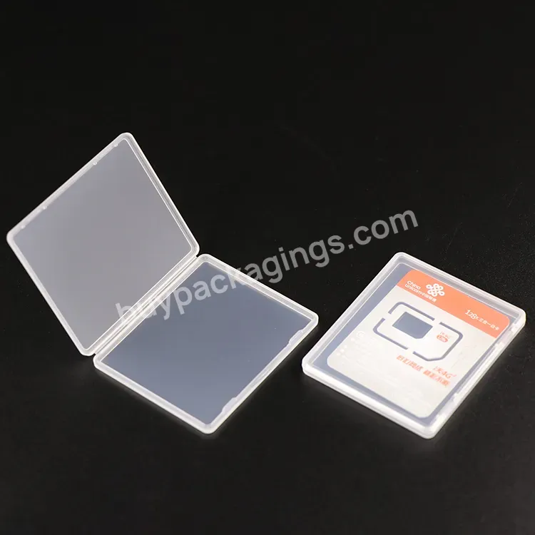 Weisheweisheng Wholesale Factory Custom Plastic Pp Clear Card Holder Plastic Name Card Holder Mobile Phone Sim Card Storage Case