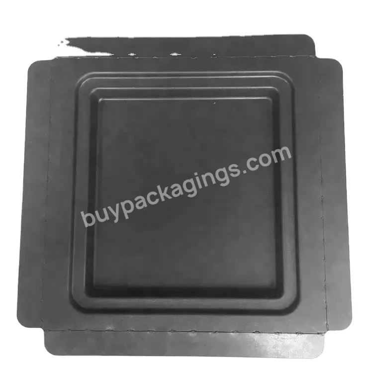 Wet Pressing Molded Pulp Tray Bagasse Molded Paper Waterproof Sugarcane Pulp Packaging Black Chemical-mechanical Pulp Unbleached