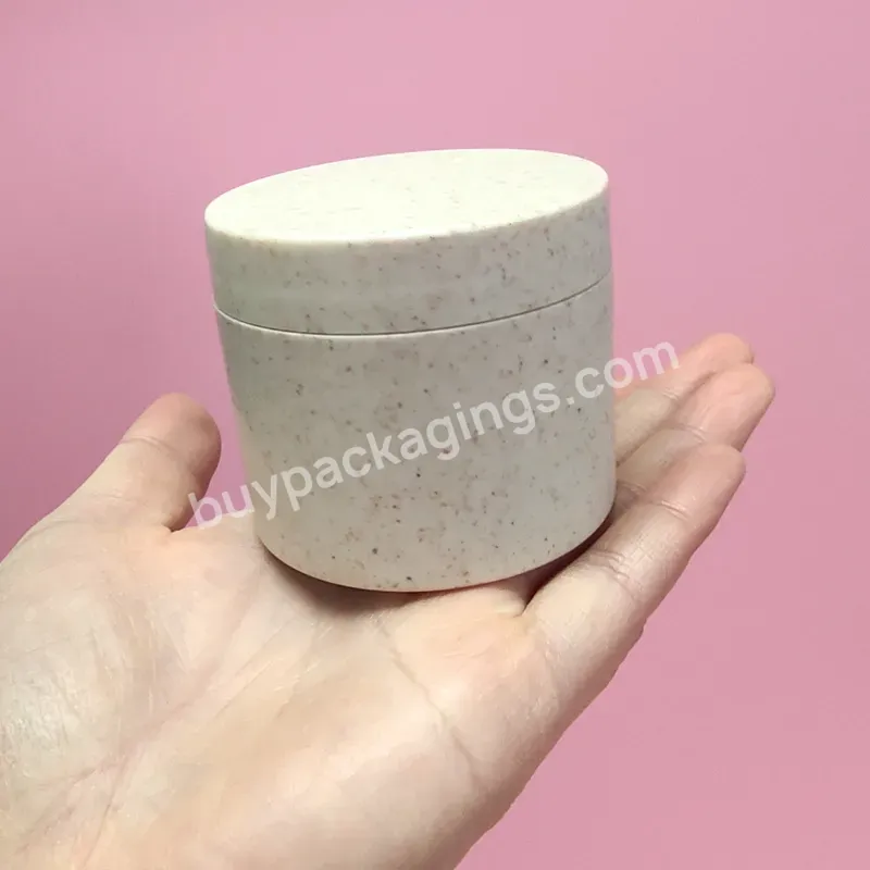 Wheat Straw Cosmetic Jar 50g 100g 200g 250g Eco Jars Plastic Packaging Recycle Eco Friendly Beige Pink Cosmetic Jar Container - Buy Green Cosmetic Jar Container Beige Pink Wheat Straw Cosmetic Packaging,Wheat Straw Cosmetic Jar Eco Jars In Stock,Whea