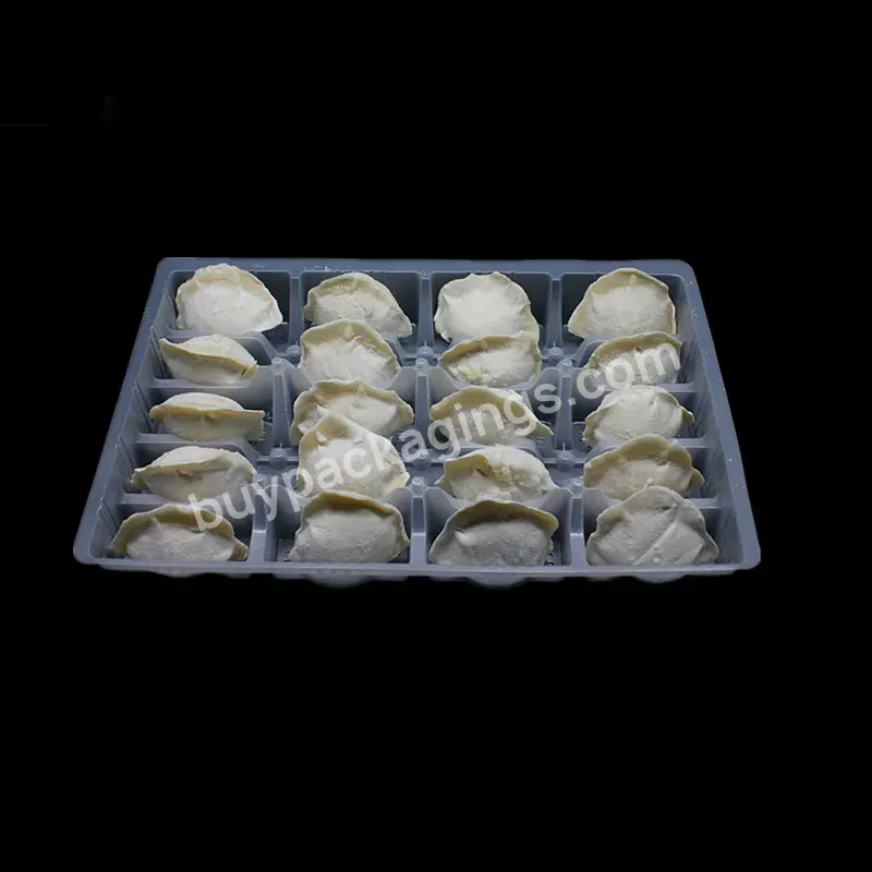 White Blister Plastic Pp Divided Frozen Food Dumpling Tray - Buy Dumpling Packaging Disposable Pp Frozen Dumpling Tray,Dumpling Packaging Tray,Dumpling Tray.
