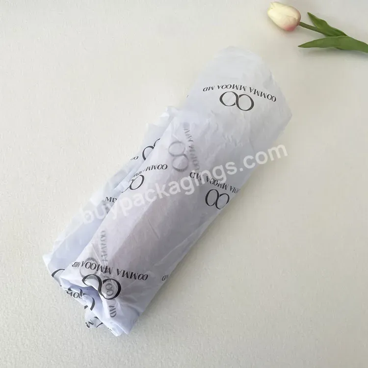 White Color 17gsm Tissue Paper Gift/clothes Packaging Flower Wrapping Tissue Paper With Own Print - Buy Tissue Paper Packaging,Flower Wrapping Paper,Packaging Paper.