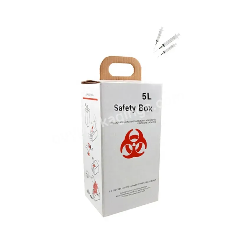 White Color Cardboard Safety Boxes For Medical Hospital And Clinic - Buy Medical Safety Boxes,Medical Sharp Container,Medical Waste Disposable Boxes.