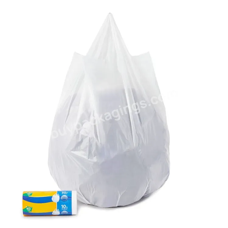 White Color Plastic Carry Bag For Home/business Star Bottom Small Garbage Bag On Roll - Buy Plastic Carry Bag,Garbage Bag,Small Garbage Bag.