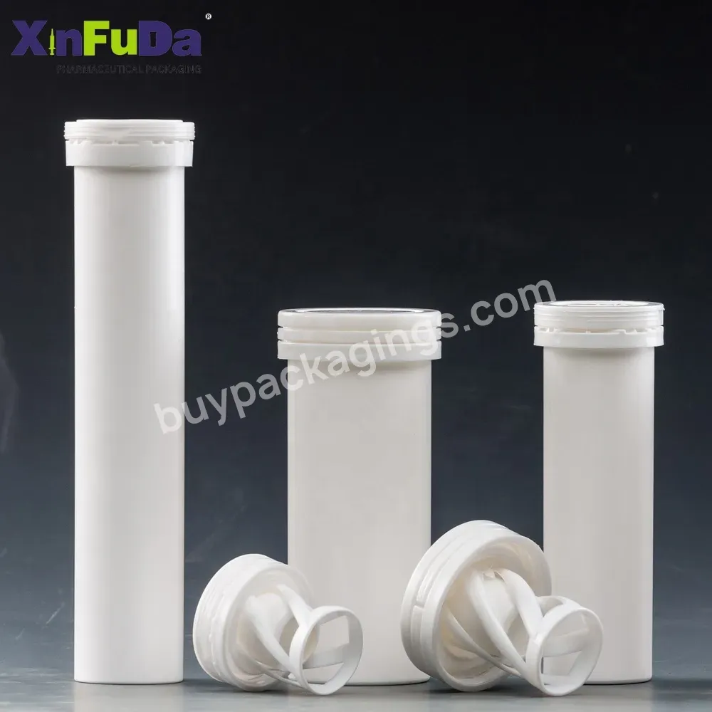 White Long And Thin Plastic Pp Packaging Protein Vitamin Container Effervescent Tablet Tubes With Desiccant Stopper Cap - Buy White Long And Thin Plastic Pp Packaging Protein Vitamin Container Effervescent Tablet Tubes With Desiccant Stopper Cap,Vita