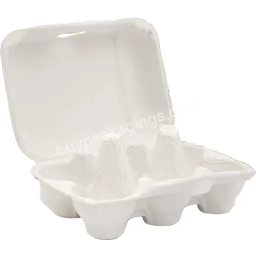 White New Arrival Sustainable Egg Cartons Chicken Quail Duck 6 Holes Boxes For Family Pasture Chicken Farm Business Plastic Free - Buy 12 Egg Tray Carton,12 Holes Eco Friendly Tray Carton,12 Cells Quail Egg Box.