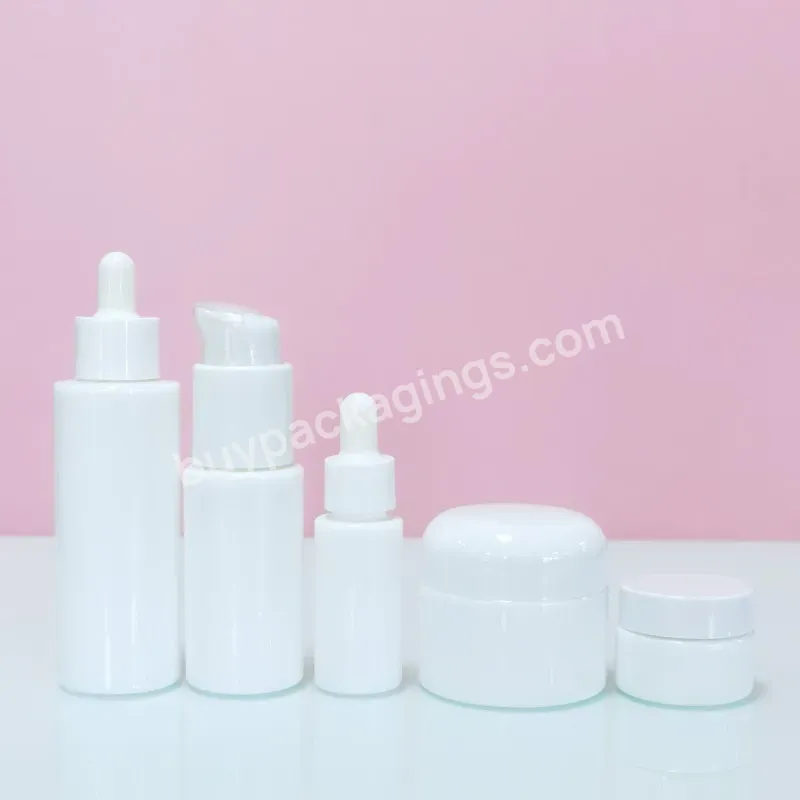 White Opal Dropper Bottle Cosmetics Skin Care Packaging Hair Oil Empty Bottle - Buy Dropper Bottle,Hair Oil Glass Bottle,Opal Oil Packaging.